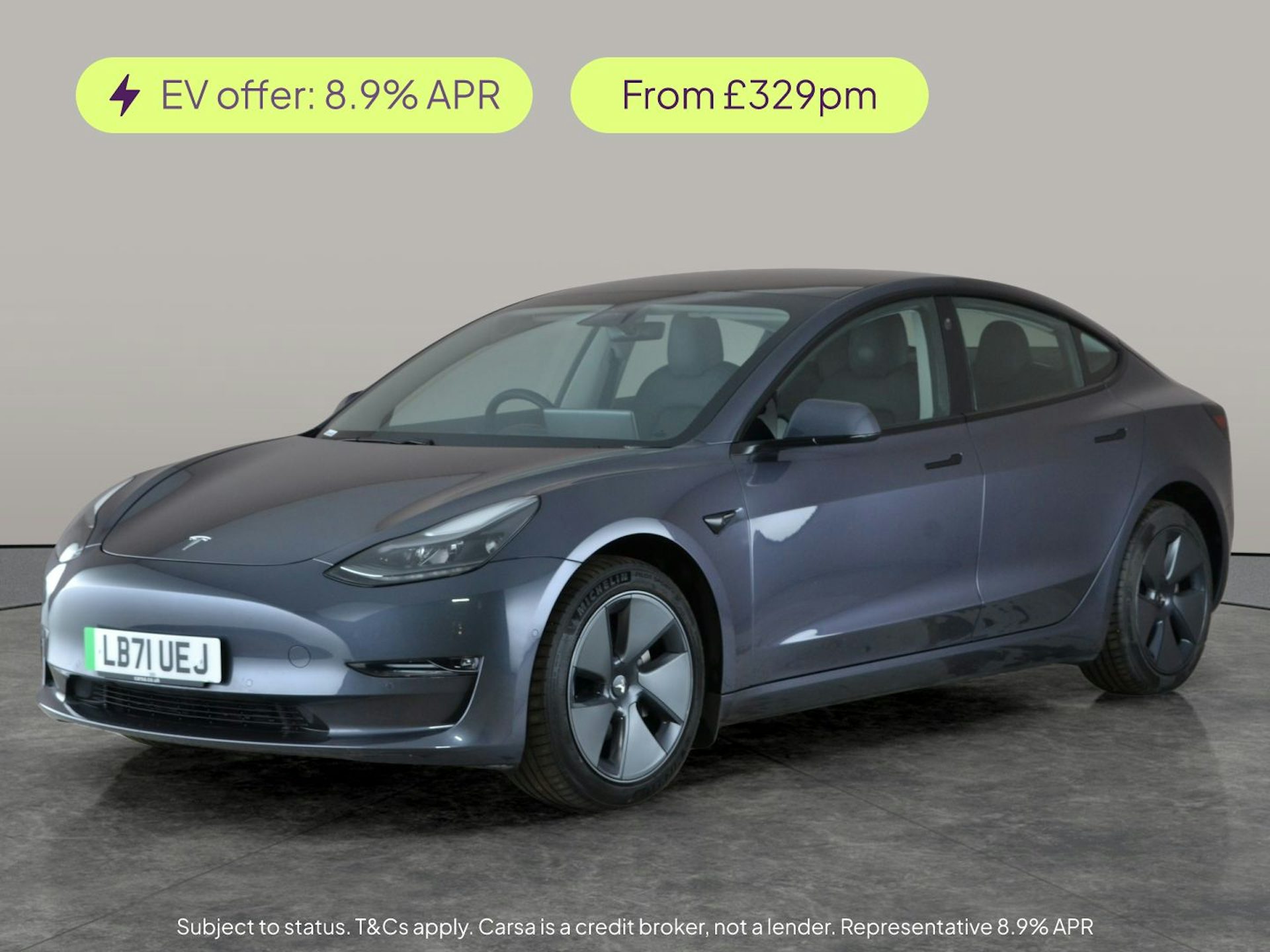 Image of a 2021 Tesla Model 3 Premium AWD Auto Long Range